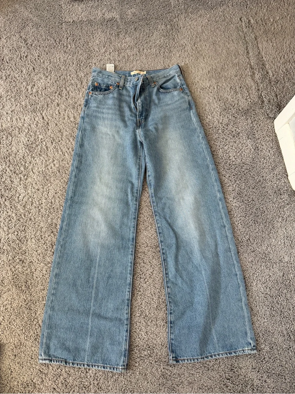 Levi's Light Blue Wide Leg Ribcage Jean